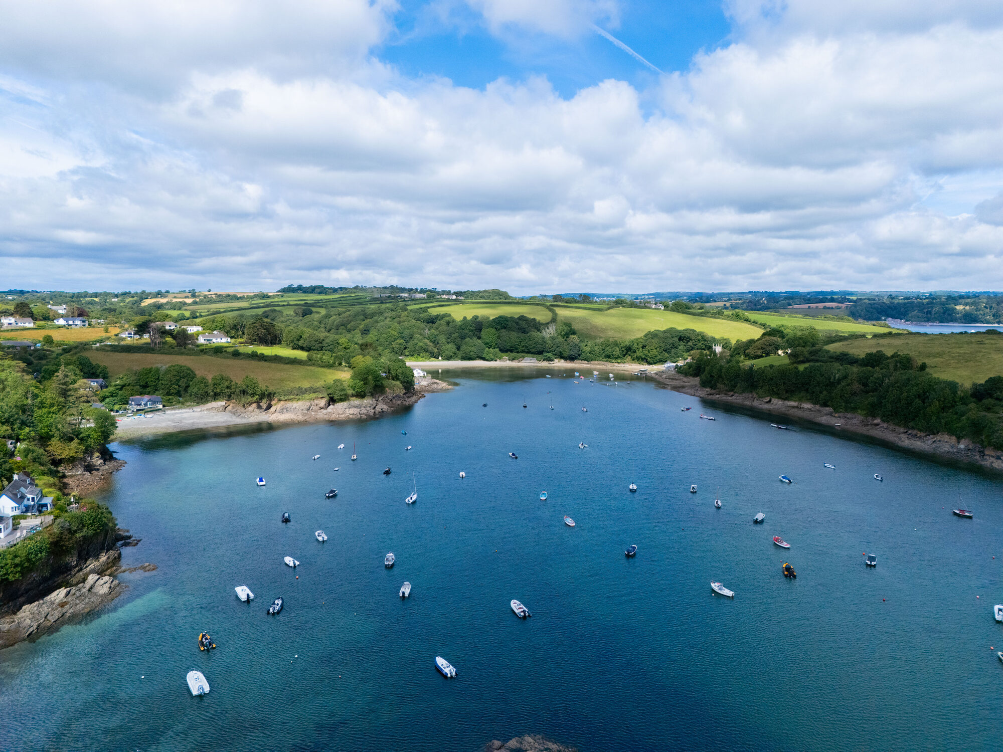 Aerial view of Gillan Cove