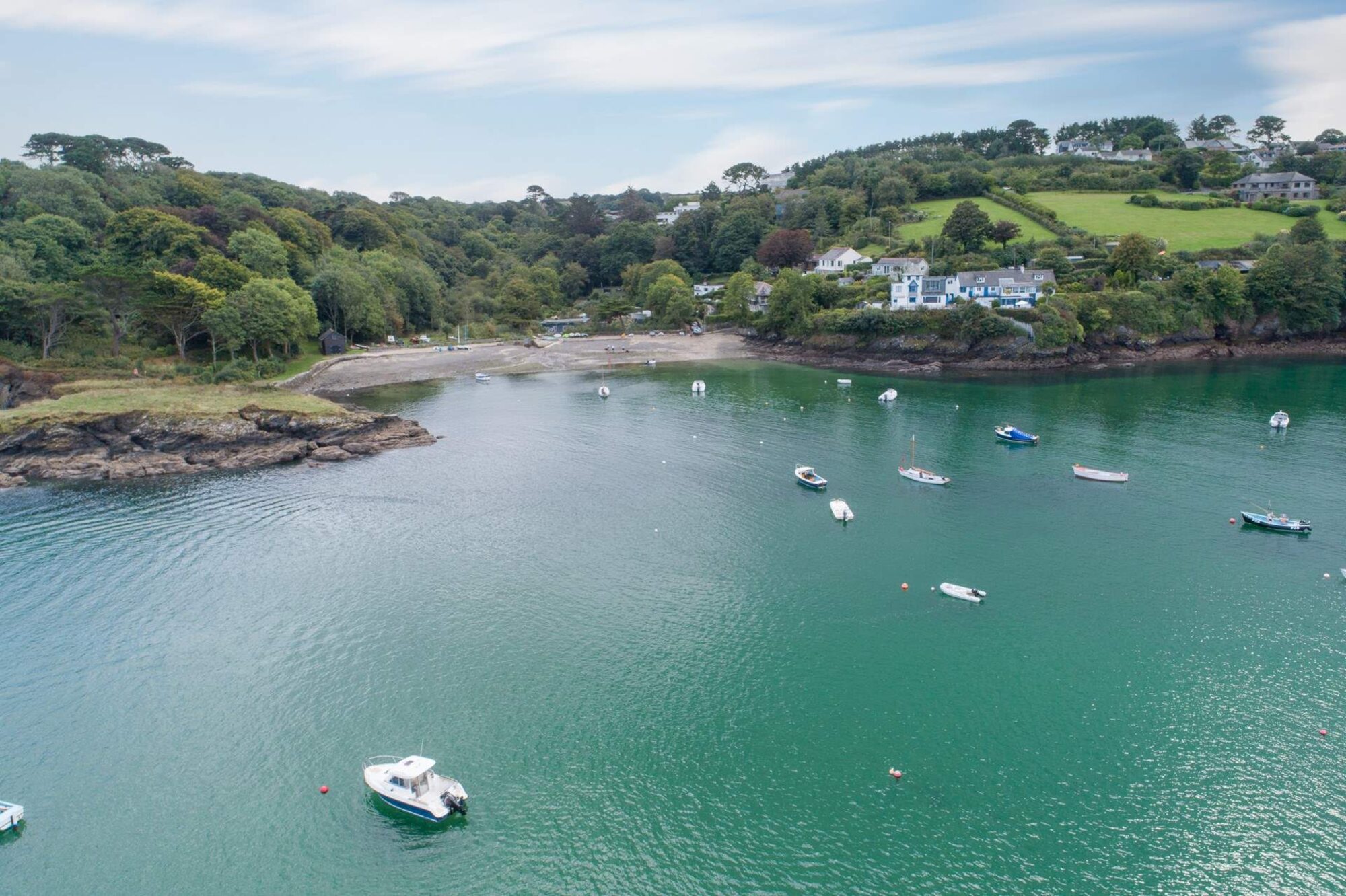 Gillan Cove beach from the air
